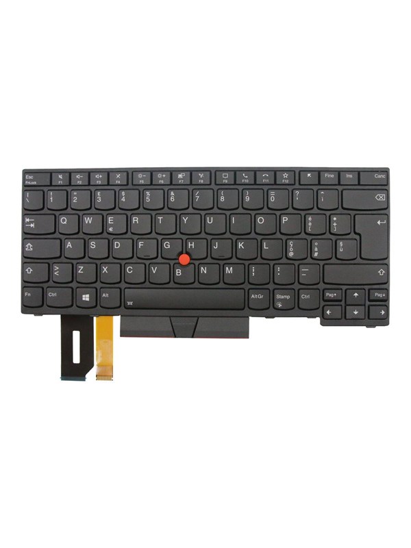 Produktfoto för Lenovo Chicony - Laptop tagentbord - till ersättning - Italiensk - Svart