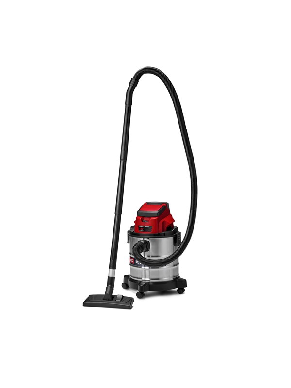 Produktfoto för Einhell TC-VC 18/20 Li S-Solo, Torr&våt, Svart, Grå, Röd, 20 l, 8 kPa, 1,5 m, 3,6 cm - SOLO