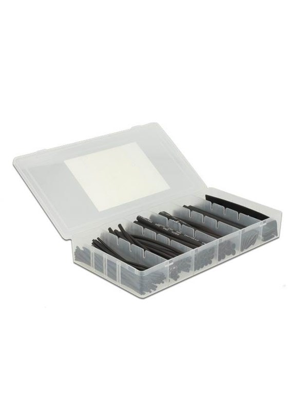 Produktfoto för DeLOCK Heat shrink tube box (100-Pack) Black