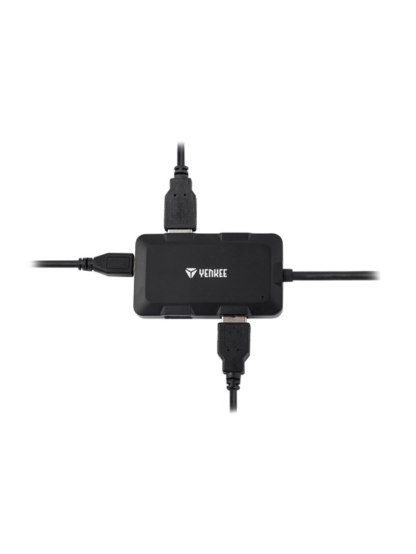 Yenkee YHB 4341BK - hub - 4 ports USB Hub - 4 porte - Svart