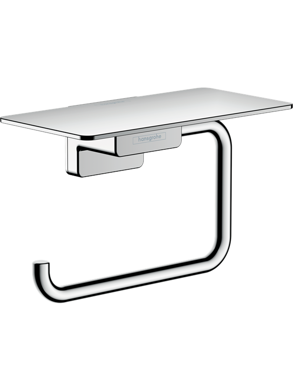 Produktfoto för Hansgrohe addstoris roll holder with shelf chrome