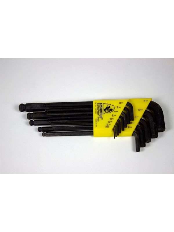 Wareco Set of l-wrenches proguardTM ball end bondhus blx13 0.05-3/8