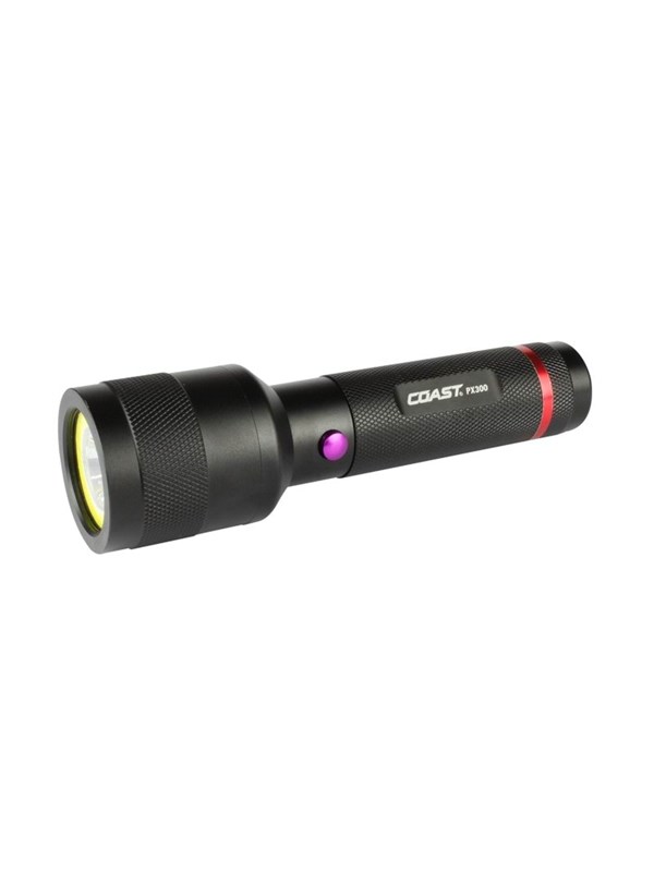 Produktfoto för COAST PX300 ljus vitt ljus (380lm - 27m) + UV-ljus (400nm - 7m)
