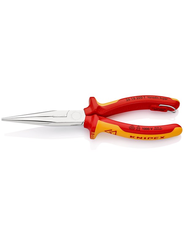 KNIPEX Tänger med flata, runda käftar och skär, (Typ storknäbb)