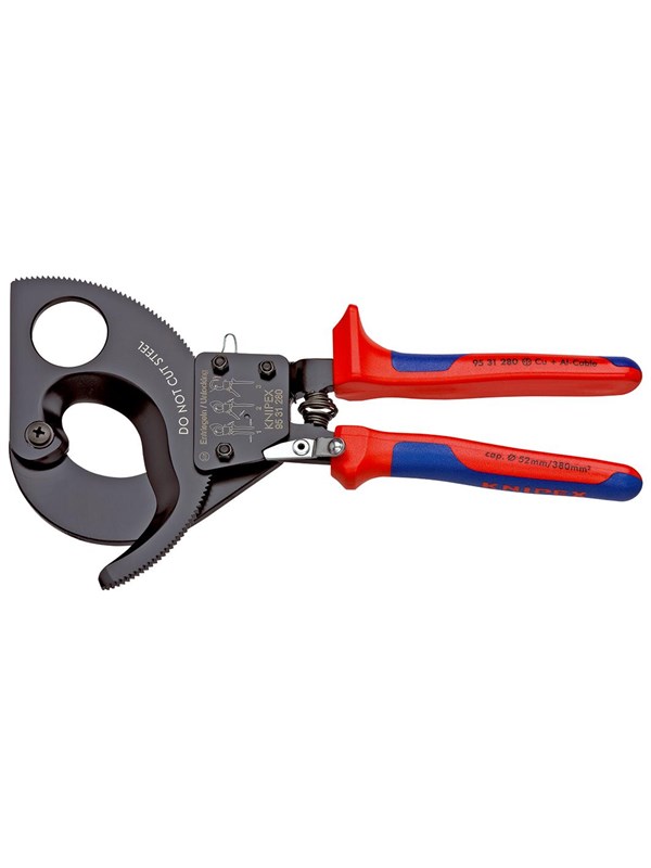 KNIPEX Kabelsaxar, (spärrmekanism)
