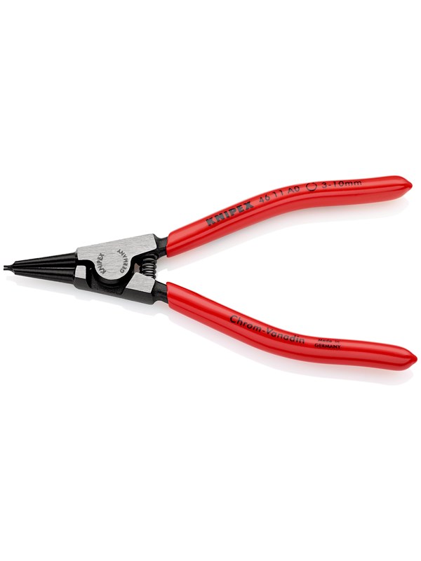 Produktfoto för Knipex 46 11 A0, Låsringstång, Kromvanadinstål, Plast, Röd, 140 mm, 85 g