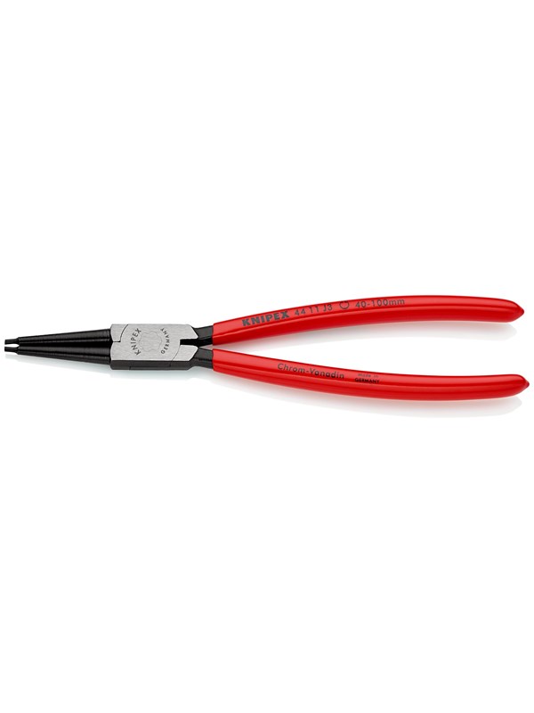 Produktfoto för Knipex 44 11 J3, Låsringstång, Kromvanadinstål, Plast, Röd, 225 mm, 196 g