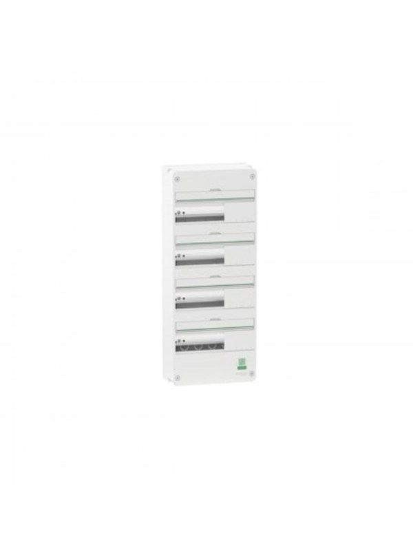 Schneider Electric Enclosure wall-mounted panel resi9 cx reis9 board 4 row 13 modulator white ral9003 without door