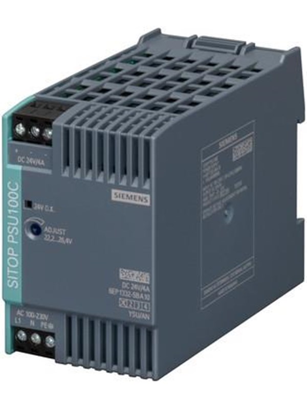 Siemens Sitop psu100c 24v/4 a stabilized power supply input: 1