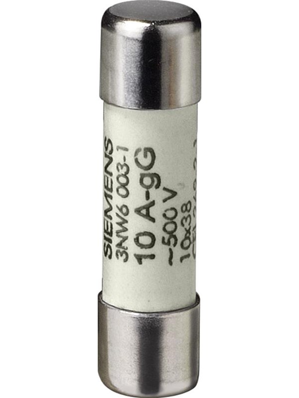 Siemens Cylindrical fuse gg 10x38mm 500v 4a 3nw6004-1