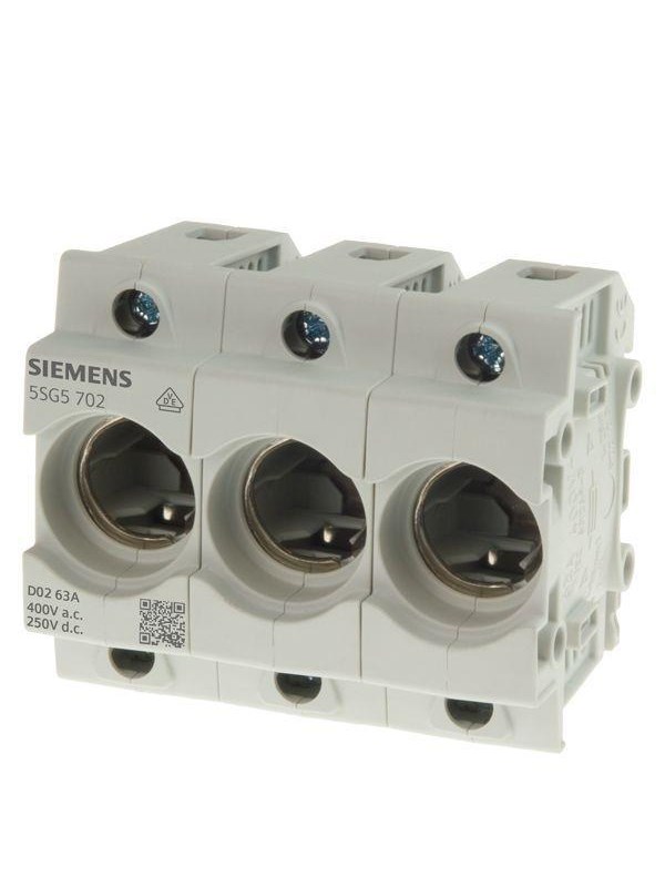 Siemens Neozed fuse base d02 3-pole 63 a