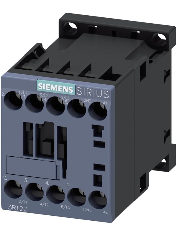 Siemens Power contactor ac-3 7 a 3 kw / 400 v 1 no 24 v ac 50 / 60 hz 3-pole size s00 skrue terminal 3rt2015-1ab01