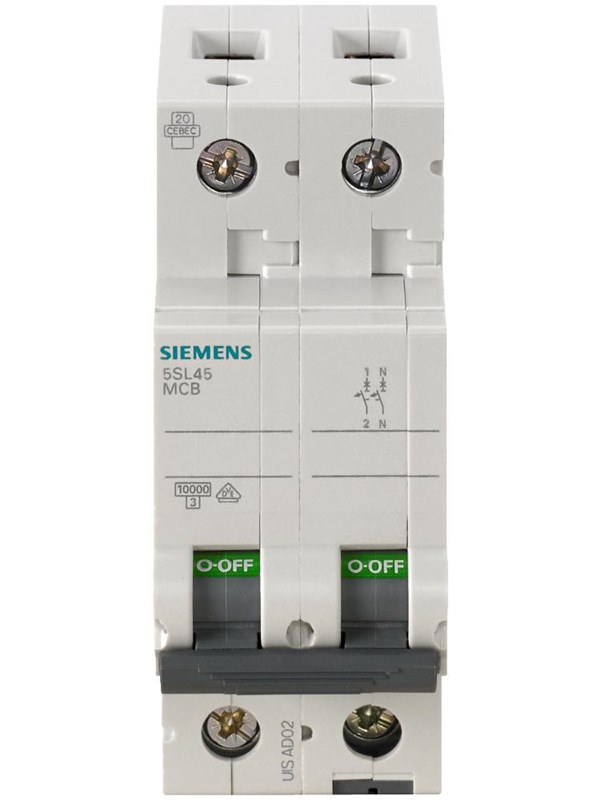 Siemens Circuit breaker 230v 10ka 1+n--pole c 6a