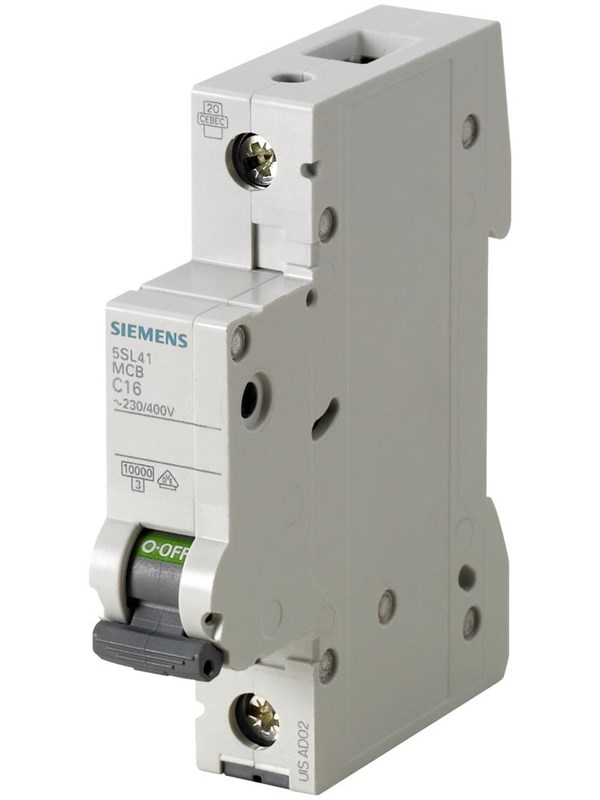 Siemens Circuit breaker 230/400v 10ka 1-pole c 2a