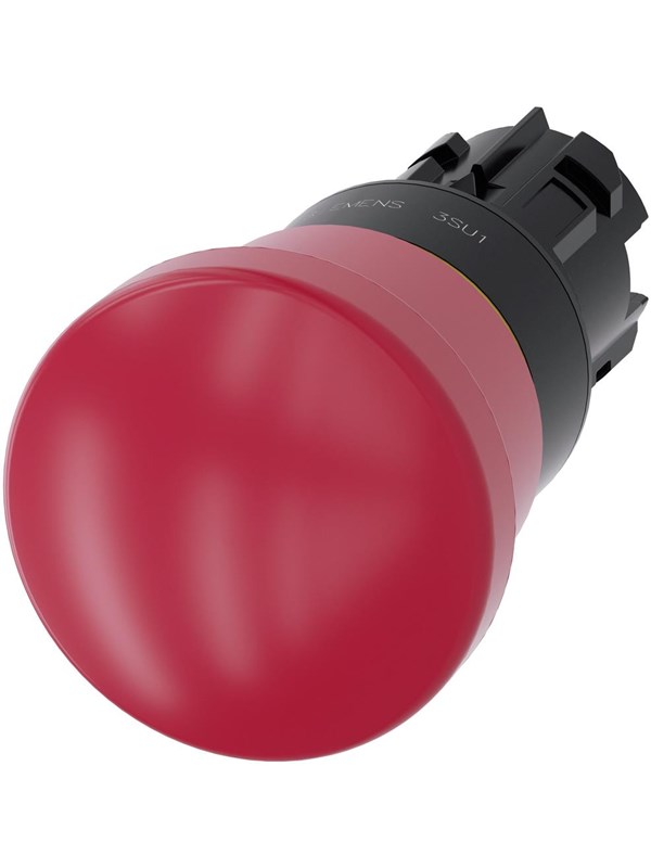 Siemens Em stop mushroom pushbutton 40mm red