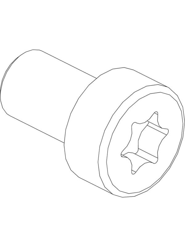 Cubic Torx socket head cap screw 3101-0610