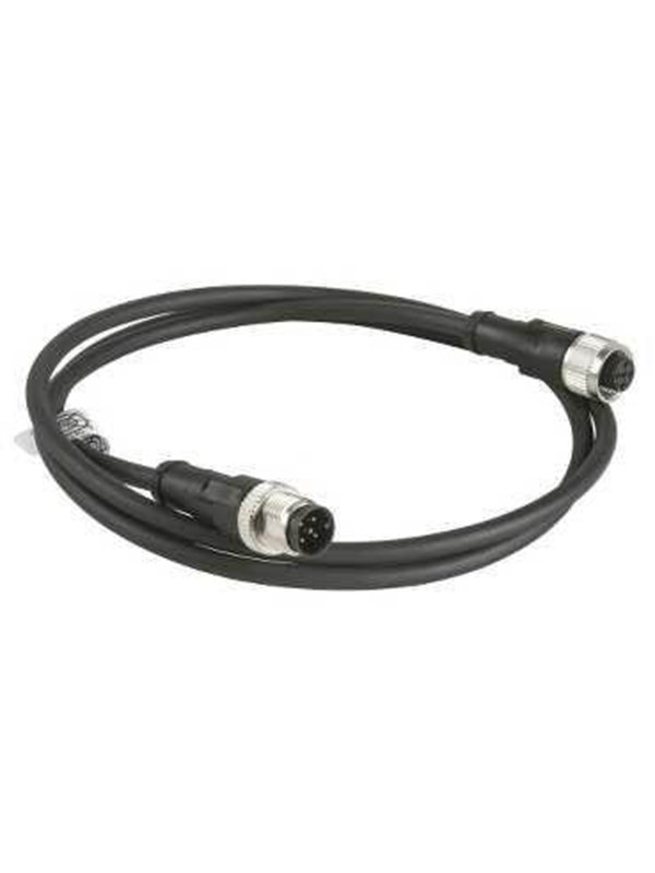 TELEMECANIQUE SENSORS Jumpercable pur m12 5-pin female/male straight 5 meters