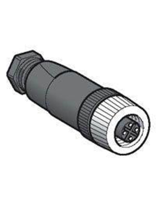 TELEMECANIQUE SENSORS Plug m12 strai.connect. 4 pins