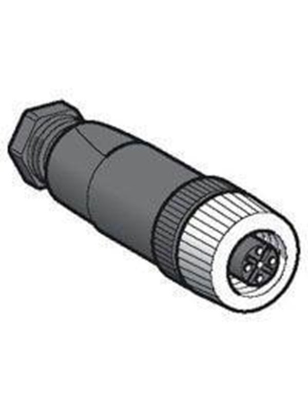 TELEMECANIQUE SENSORS Plug m12 5 pol female straight metal