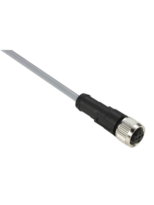 TELEMECANIQUE SENSORS Sensor cable  pvc m12 4-pin female straight 10 meters xzcpv1141l10