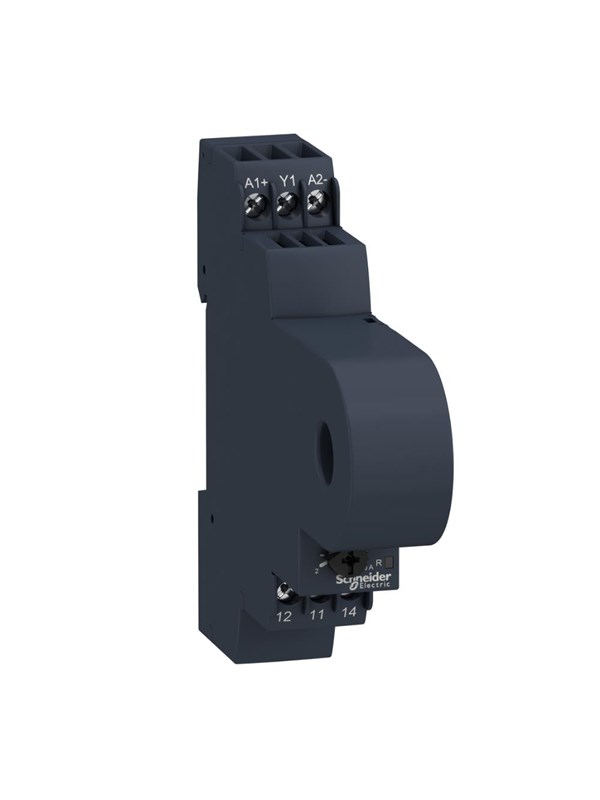Schneider Electric Zelio control relay for overcurrent detection 2..20a with current trafo 1c/o 5a 24-240vac/dc