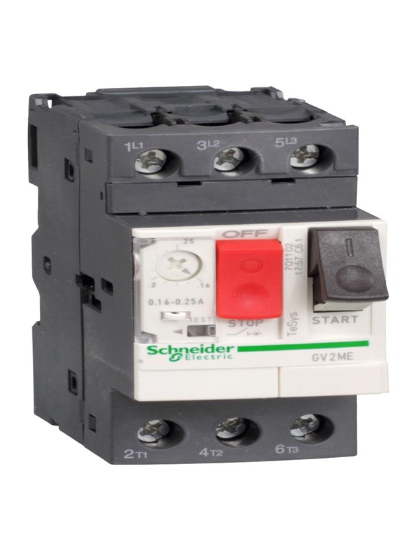 Schneider Electric Tesys gv motor circuit breaker gv2me20 thermal-magnetic 13-18a 7.5kw@400v icu15ka pushbutton