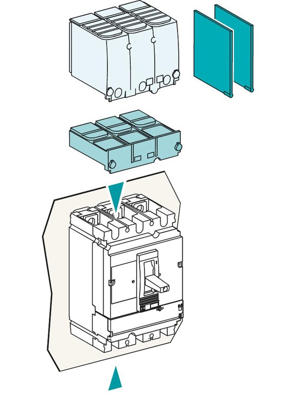 Schneider Electric 1 3p short terminalshield