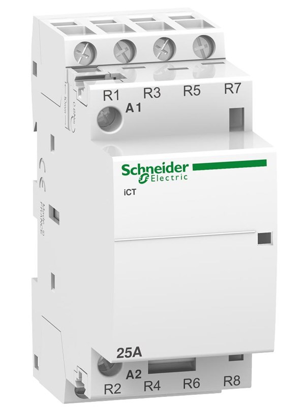 Schneider Electric Acti9 ict contactor 25a 4nc 230v 36 mm