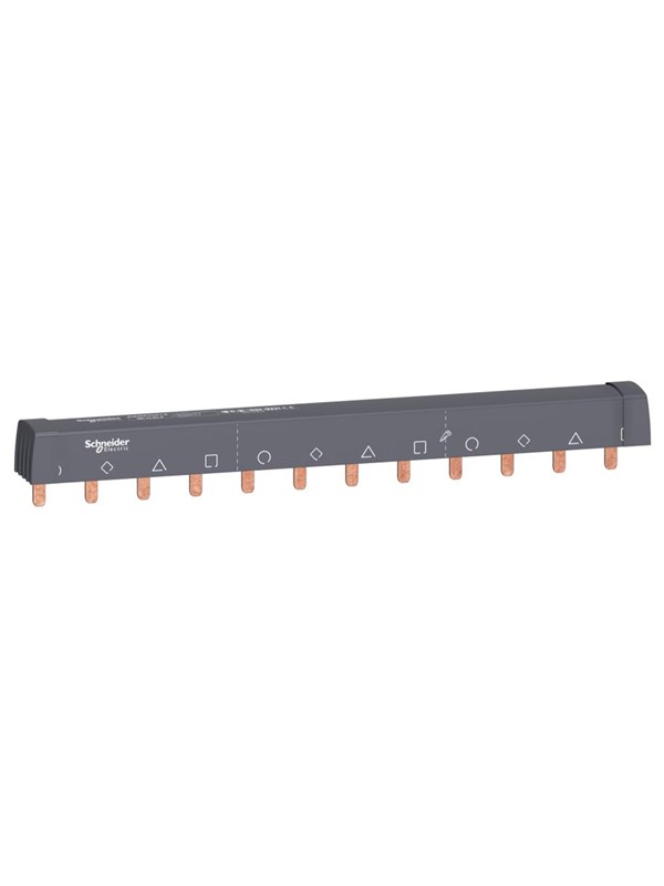 Schneider Electric Acti9 comb busbar - 3l+n - 18 mm pitch - 12 modules - 100 a