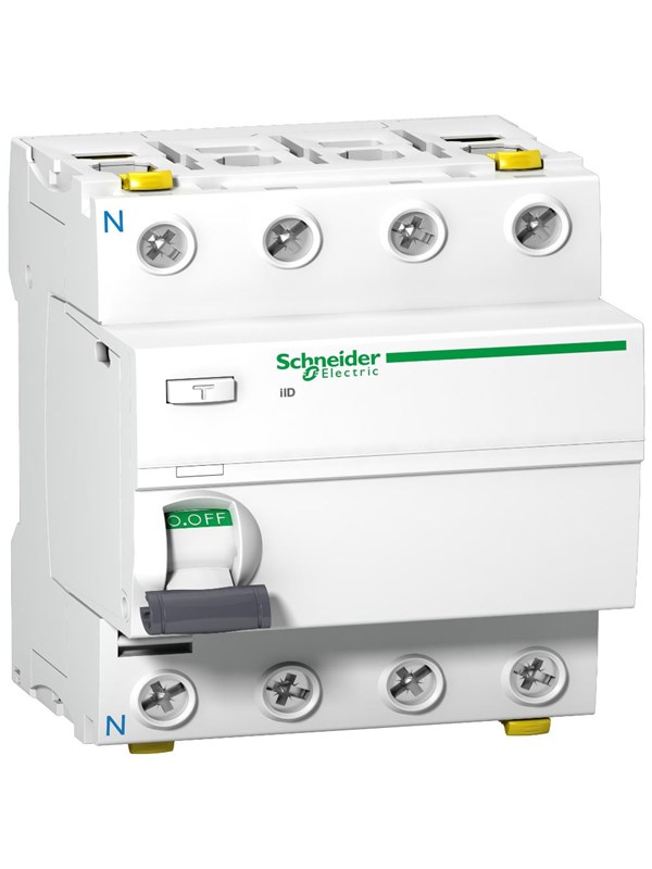Schneider Electric Acti9 iid residual current circuit breaker 4p - 40a - 30ma - type a-si