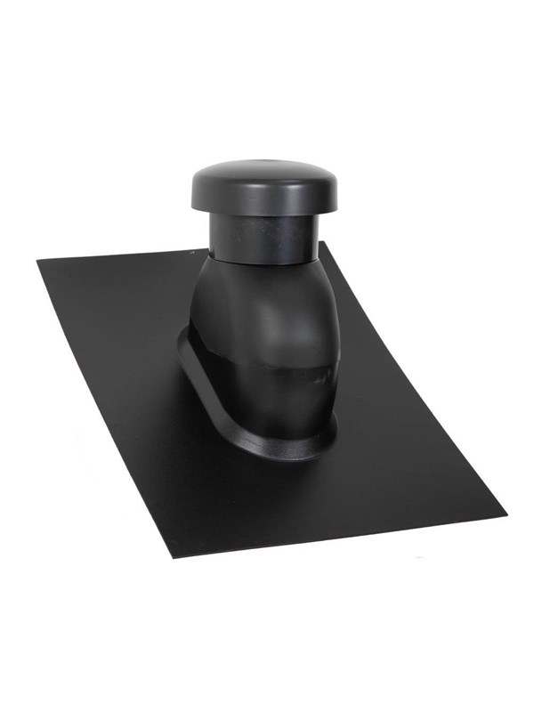 Easy Flex Roofing Sabetoflex roof hood 5-45° ø125 black abs