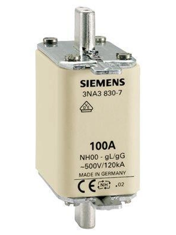 Siemens Lv hrc fuse link 500v s.00 125 a 3na3832