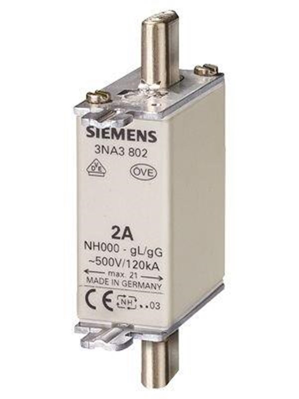 Siemens Lv hrc fuse link 500v s.000 80 a 3na3824