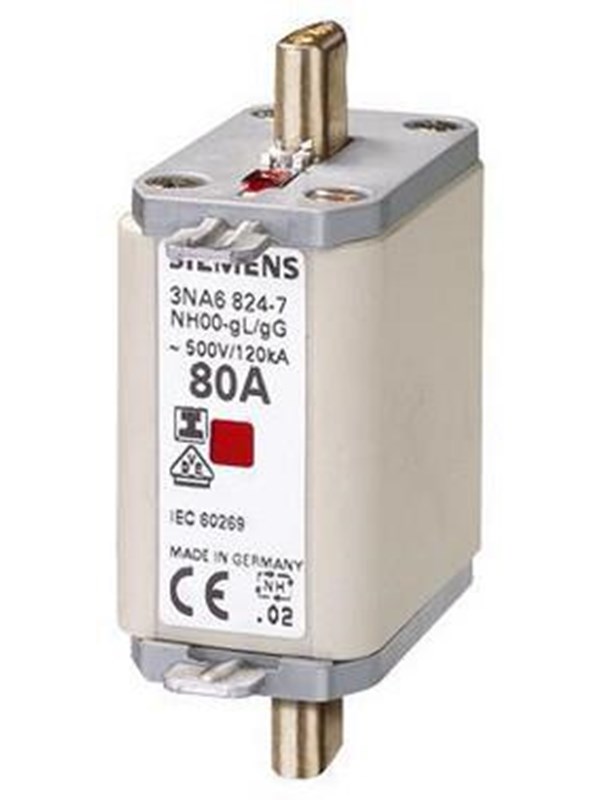 Siemens Lv hrc fuse link 500v s.00 125 a iso ci 3na6832