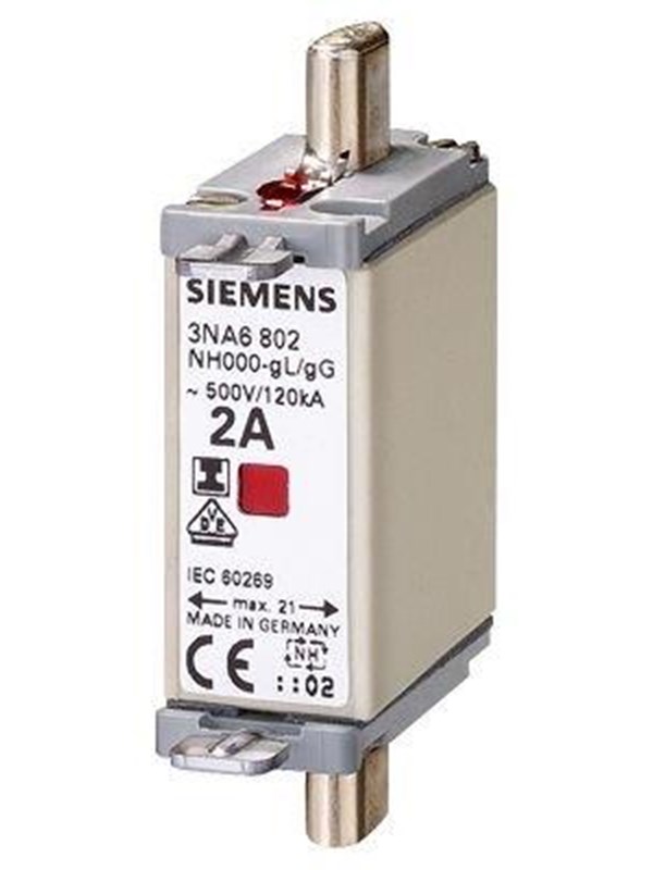 Siemens Lv hrc fuse link 500v s.000 25 a iso ci 3na6810