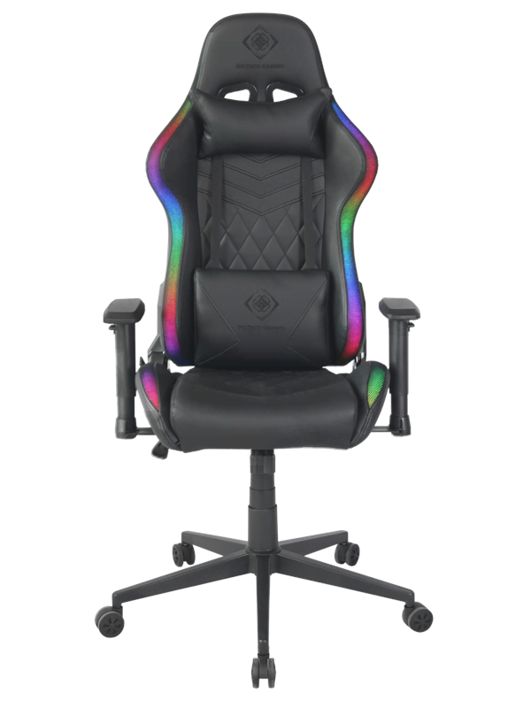 Deltaco DC410 RGB Gaming Chair Gaming Stol - PU-skin - Upp till 120 kg