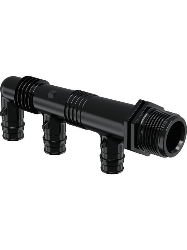 Uponor q&e manifold male thread ppsu black 4 x 16 mm