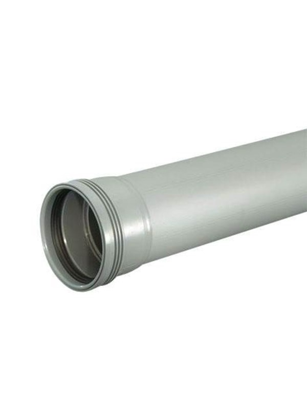 Wavin Wafix pp pipe with sleeve 40 x 2000 mm grey