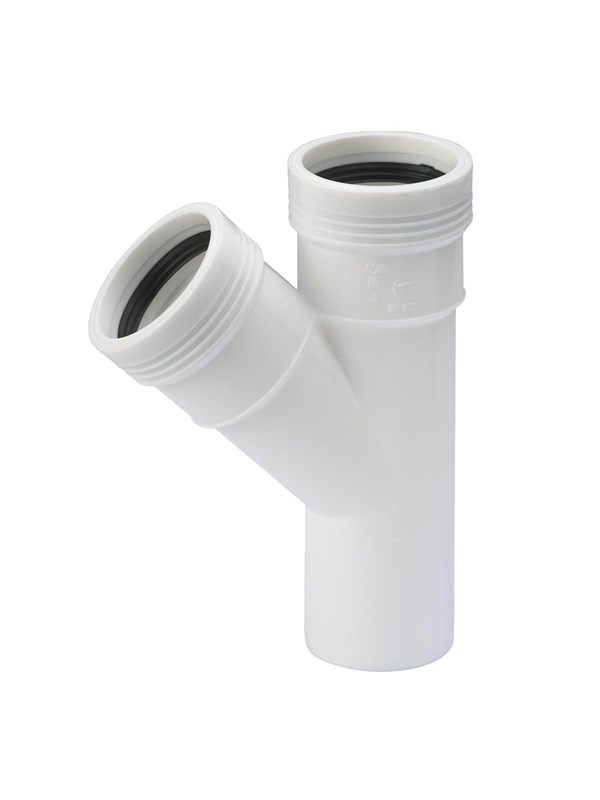 Wavin Wafix pp branch 45° ø32 x ø32 mm white
