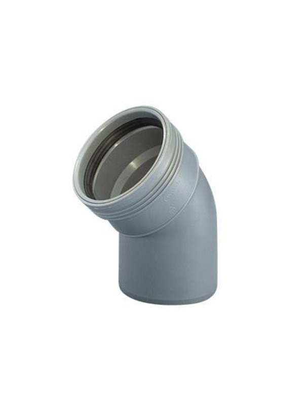 Wavin Wafix pp bend 45° x 32 mm grey