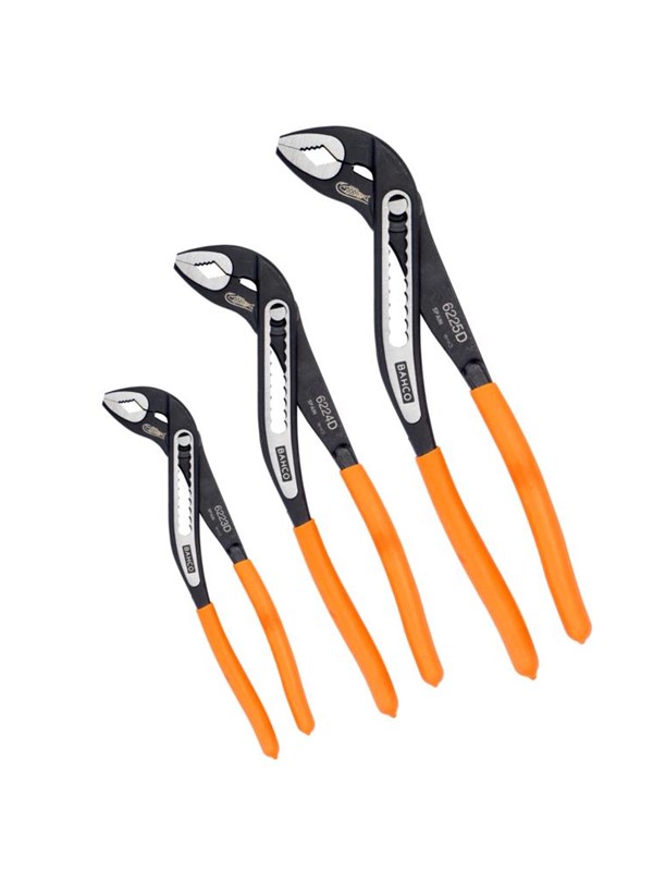 BAHCO box joint water pump pliers set 200 250 & 300 mm