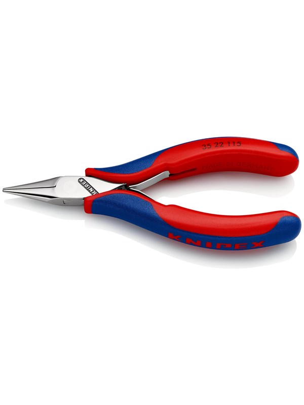 Produktfoto för Knipex 35 22 115, Nåltänger, 1,5 mm, 2,25 cm, Stål, Blå, Röd, 115 mm
