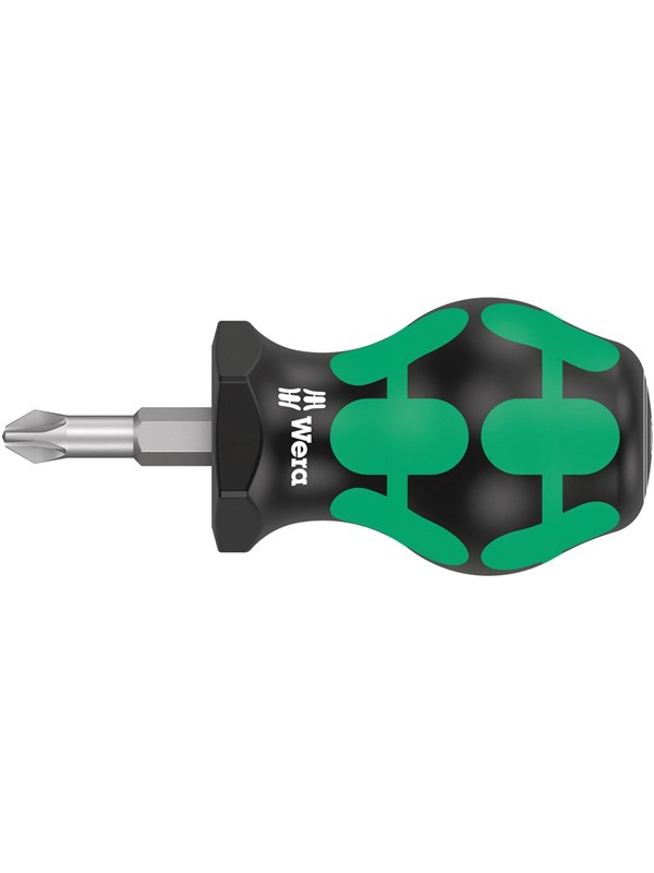 Wera 355 pz pozidriv-head stubby/carburetor screwdriver pz 2 x 25 mm