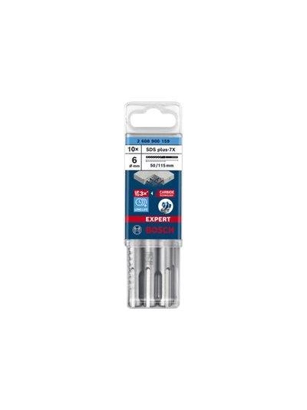 Bosch HAMMERBOR PLUS-7X 6X115MM 10 STK