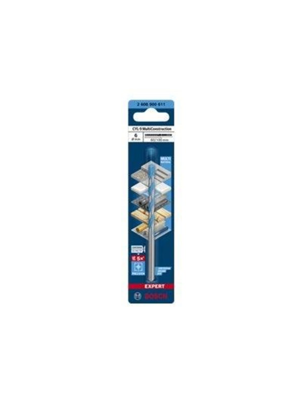 Bosch BOR CYL MULTICONSTRUCTION 6X100MM
