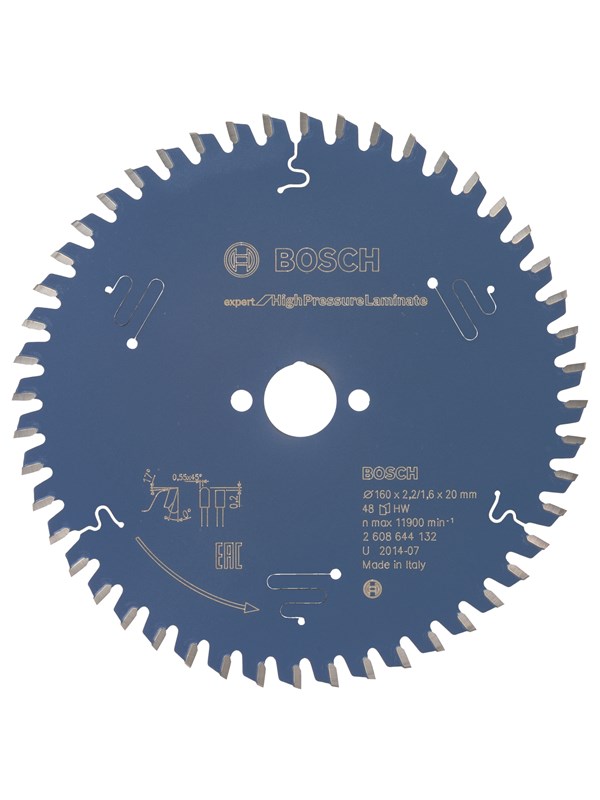 Bosch Sågklinga Expert for High Pressure Laminate 160 x 20 x 2,2 mm, 48