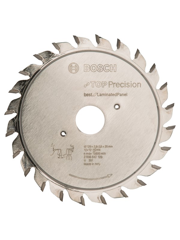 Bosch Spalt Top Precision Laminated Panel 120 x 20 x 2,8-3,6 mm, 12+12