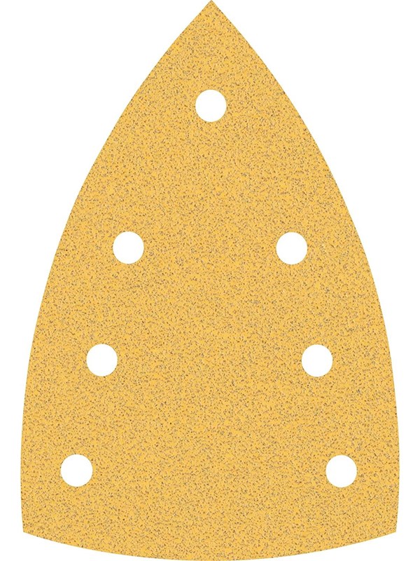 Bosch Expert C470 Hook and Loop Large Delta Sanding Sheets for Paint and Wood 100mm X 150mm 80g Pack of 10