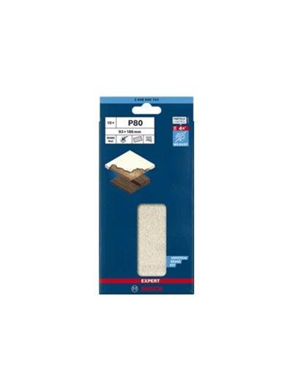 Bosch SLIBEBLAD PLAN 93X186MM NET K80 10 STK