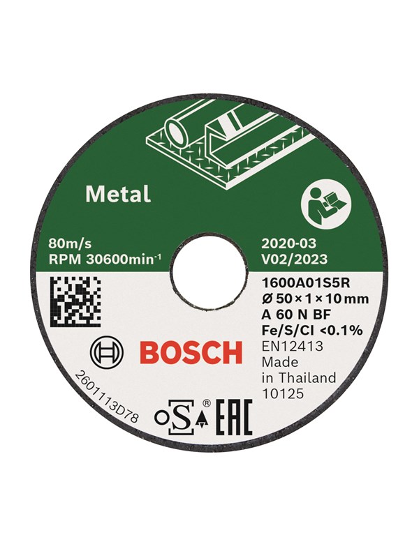 Bosch Expert for Inox kapskiva rak 50 mm, 3-pack 50x10mm